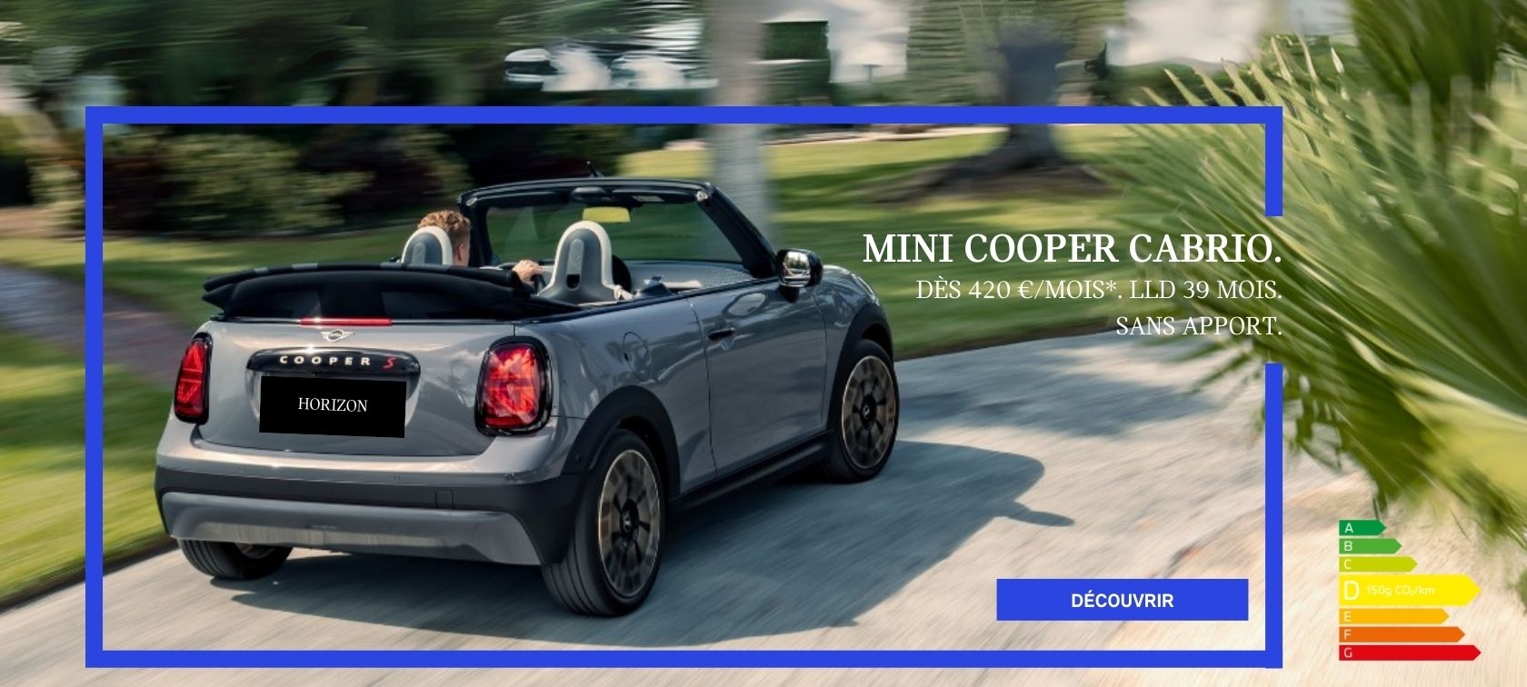 Votre MINI Cabrio à partir de 420 €/mois, LLD 39 mois. Sans apport.