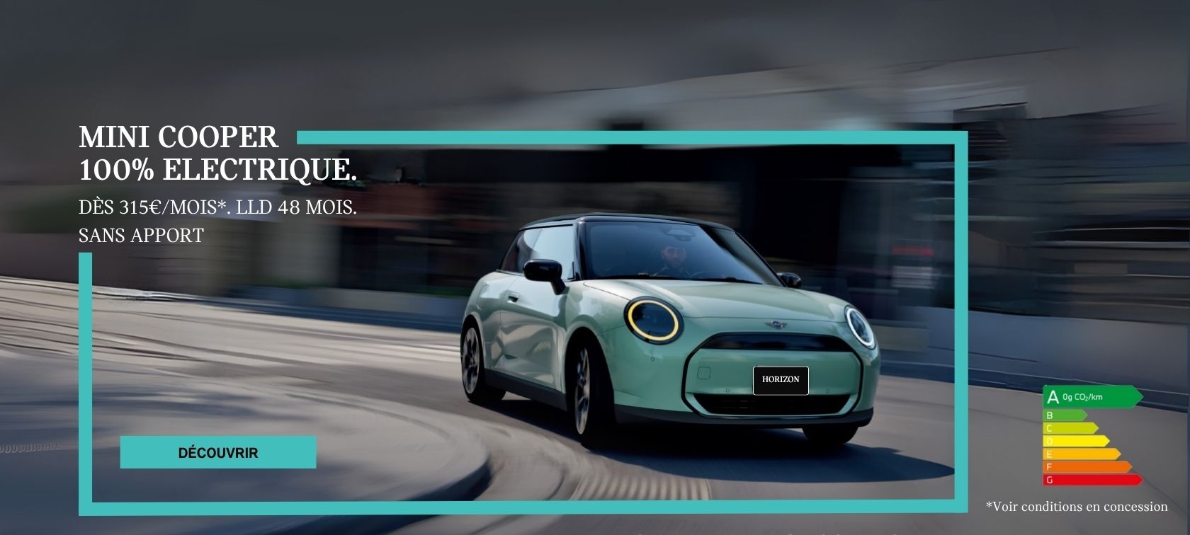 Votre MINI Cooper Electric à partir de 315 €/mois. LLD 48 mois. Sans apport.