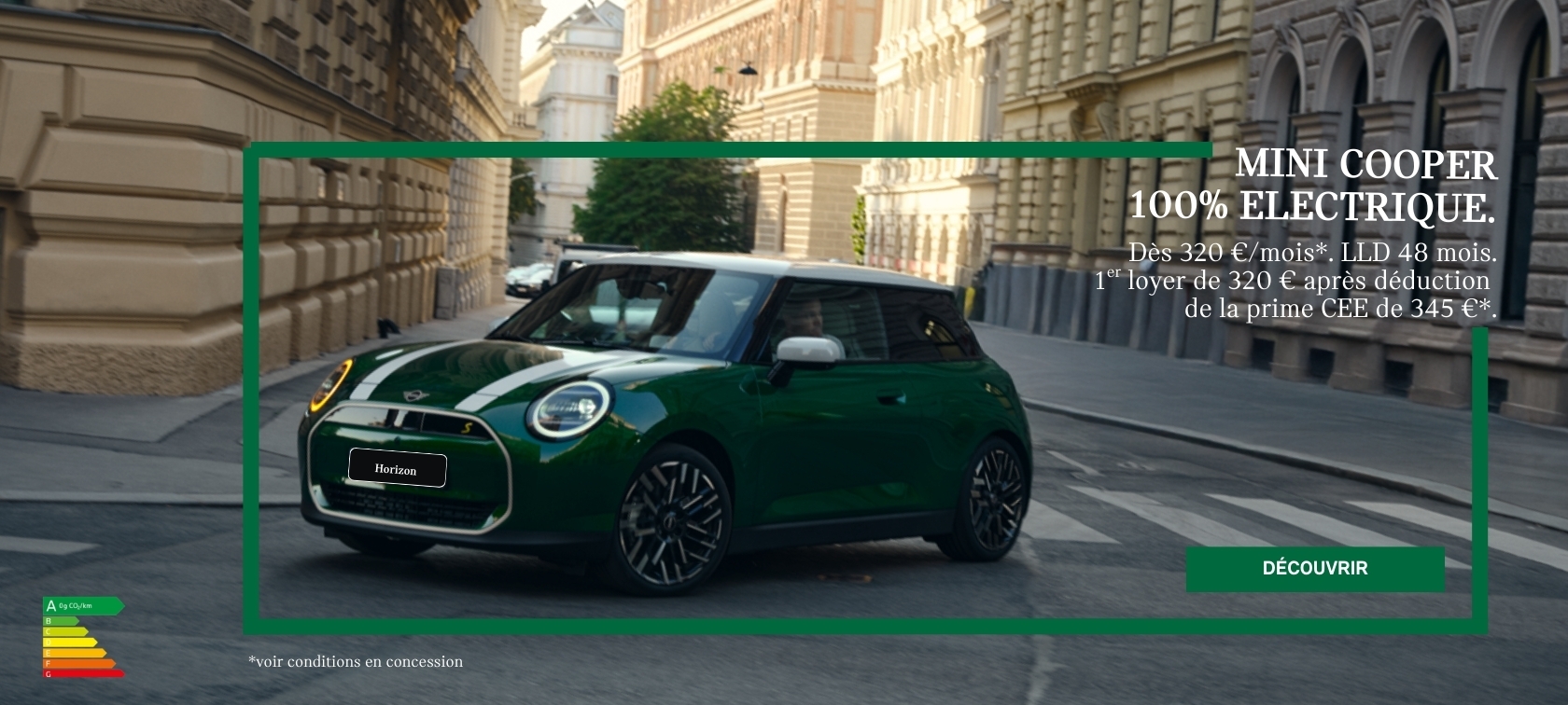 Votre MINI Cooper Electric à partir de 315 €/mois. LLD 48 mois. Sans apport.