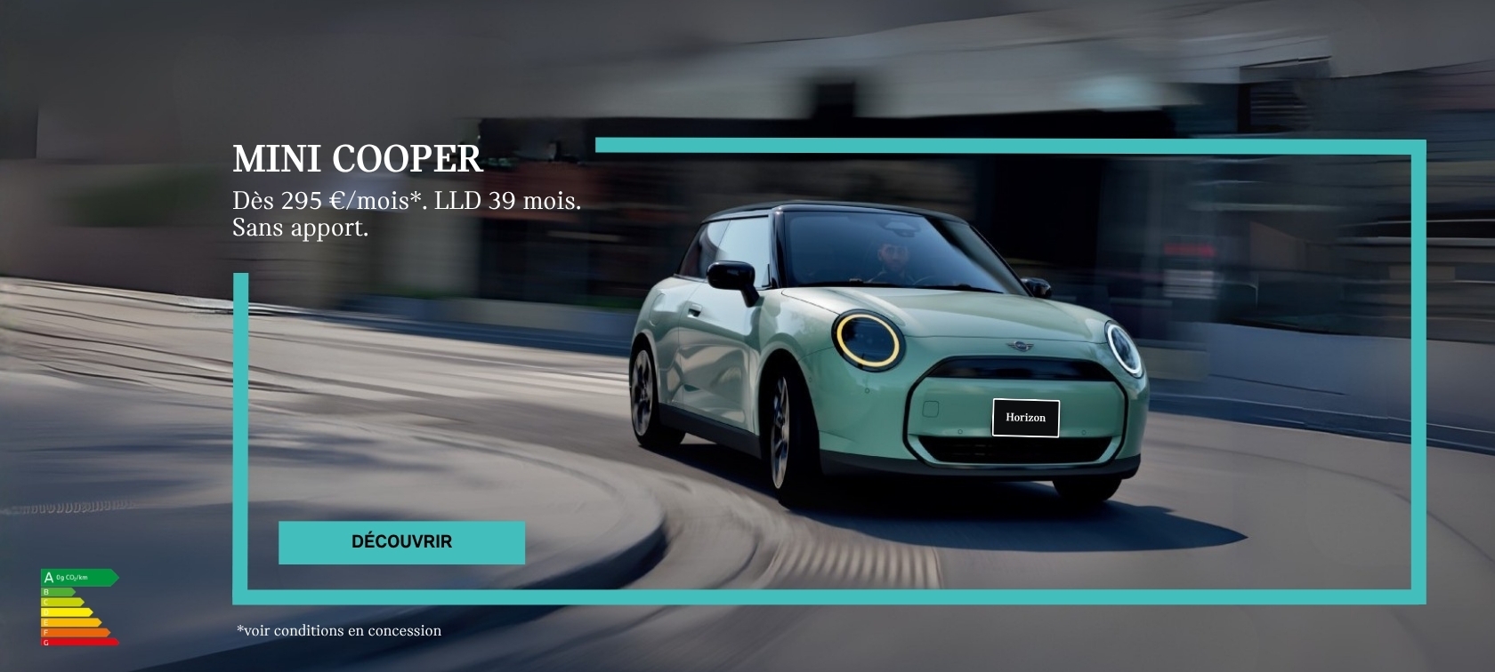 Votre MINI Cooper à partir de 295 €/mois. LLD 39 mois. Sans apport.