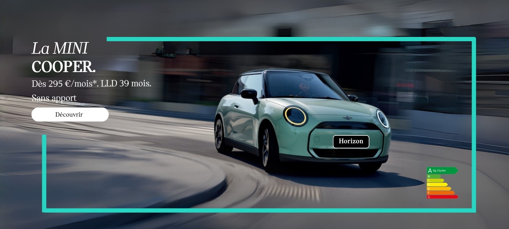 Votre MINI Cooper à partir de 295 €/mois. LLD 39 mois. Sans apport.