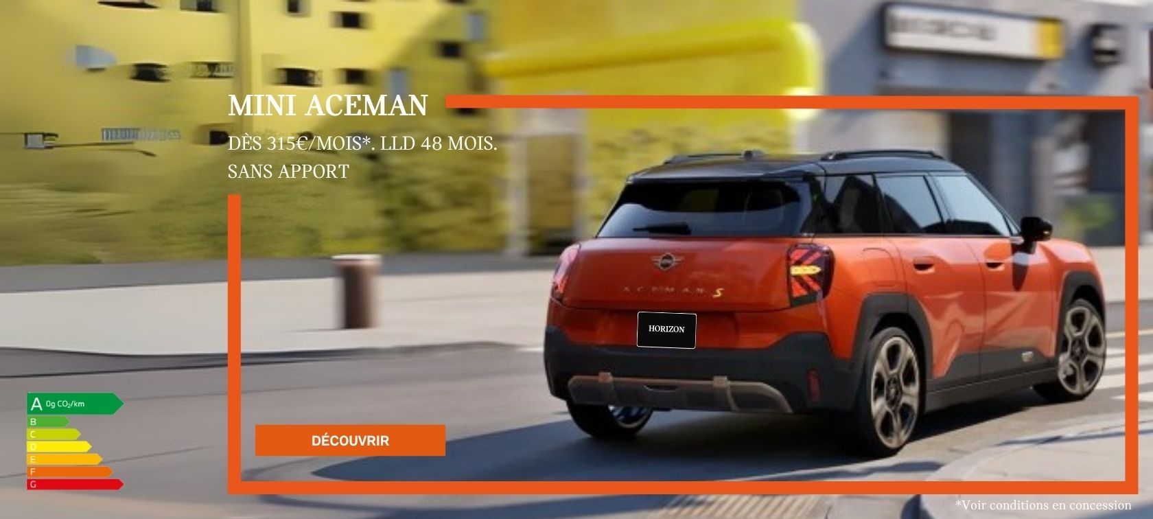 Votre MINI Aceman à partir de 315 €/mois, LLD 48 mois. Sans apport.