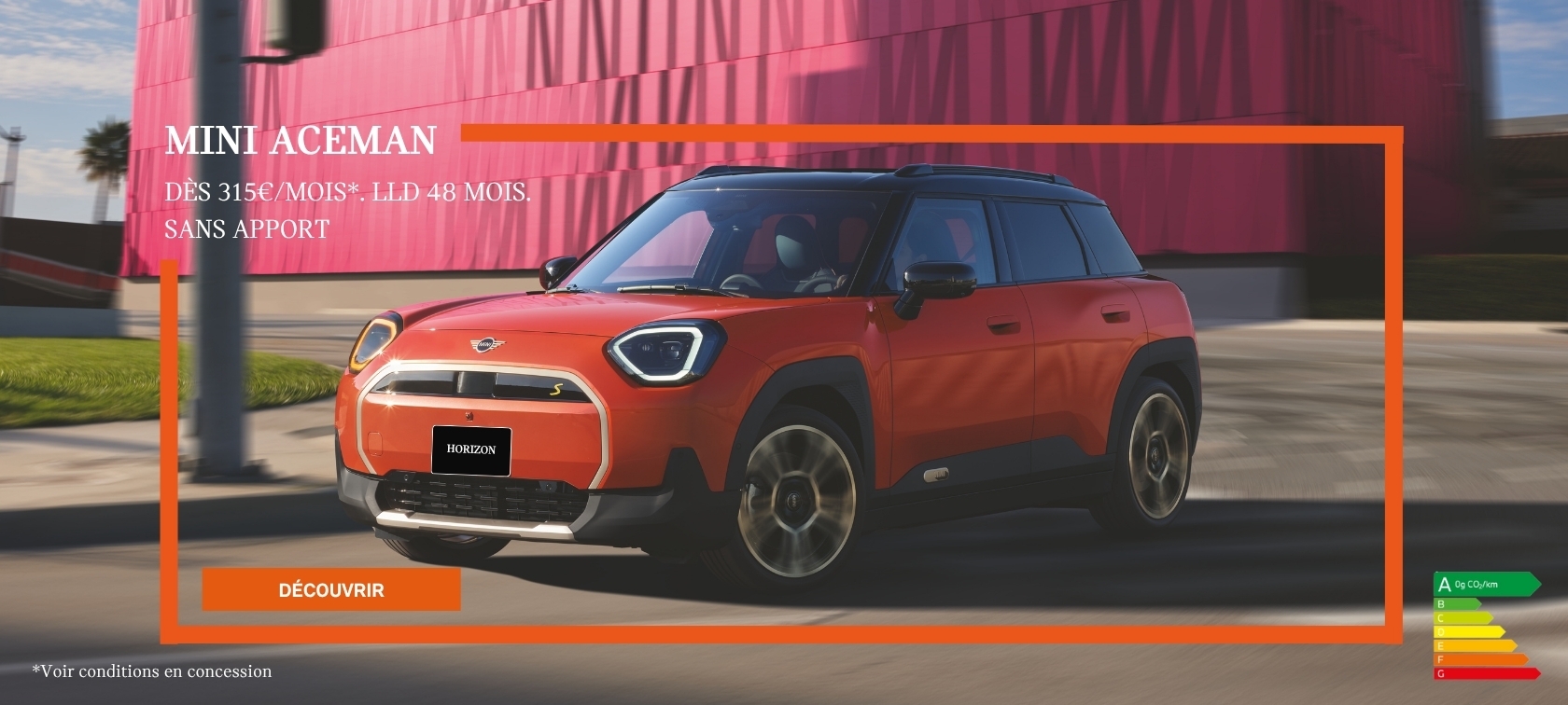 Votre MINI Aceman à partir de 315 €/mois, LLD 48 mois. Sans apport.