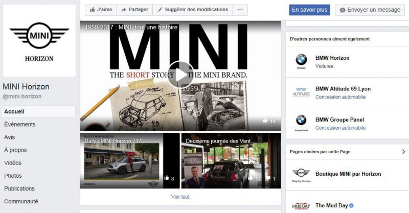 MINI Horizon sur Facebook